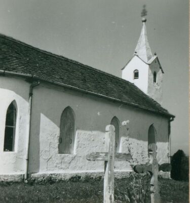 Žejinci - Kapela sv. Luke, bočno pročelje i zvonik