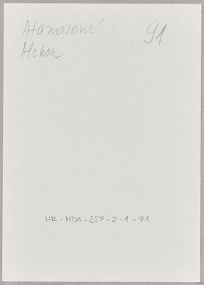 Atanasović, Aleksa, 1923. Policijski karton