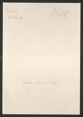 Kukolj, Radum, 16.10.1917. Policijski karton