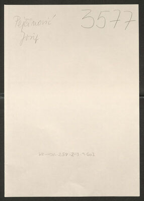 Pejčinović, Josip, 19.10.1912. Policijski karton