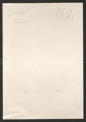 Gomboš, Gizela, 20.1.1896. Policijski karton