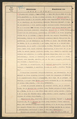 Sironić, Vladimir, 14.6.1894. Policijski karton