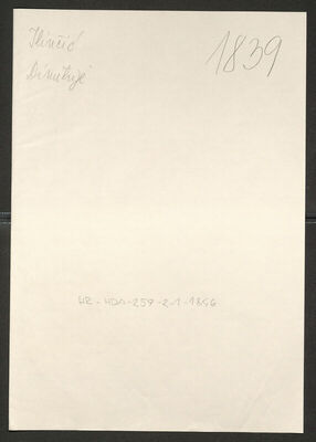 Ilinčić, Dimitrije, 9.7.1919. Policijski karton