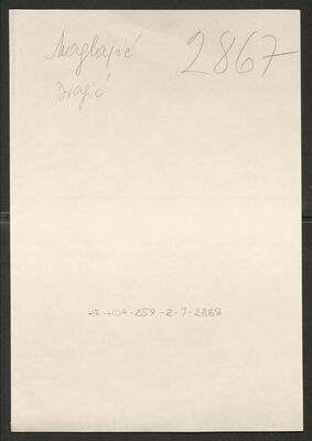 Maglajić, Dragić, 9.8.1919. Policijski karton