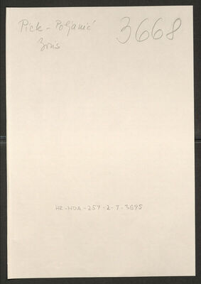 Pick-Piljanić, Boris, 21.10.1913. Policijski karton