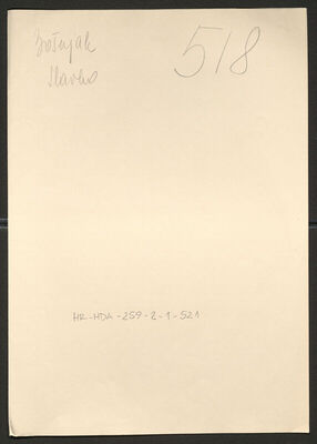 Bošnjak, Slavko, 5.8.1905. Policijski karton