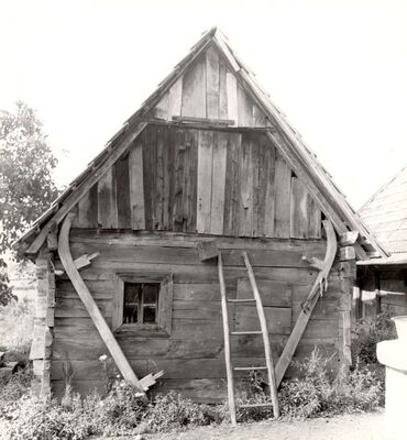 Cvetković Brdo - Tradicijska kuća, zabatno pročelje