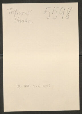 Trifunović, Stanka, 4.3.1905. Policijski karton