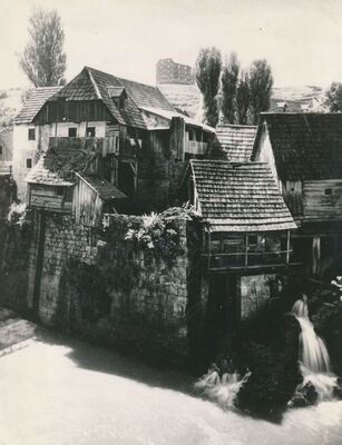 Rastoke (Slunj) - Donje Rastoke, kuće i mlinice