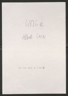 Šain, Albert, 1914. Policijski karton