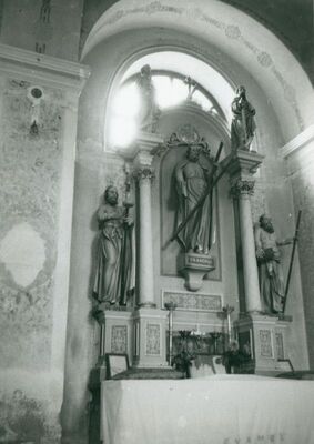 Izimje - Kapela sv. Roka, glavni oltar