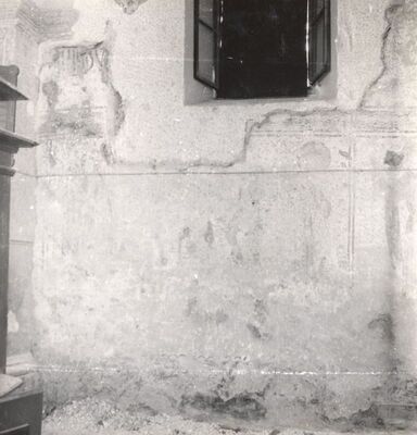 Volavje - Crkva Blažene Djevice Marije Volavske (Sniježne), freske na južnom zidu