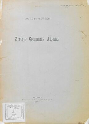 Statuta Communis Albone