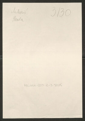 Miković, Paula, 10.4.1876. Policijski karton