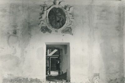 Lepoglava - Bivša pavlinska crkva sv. Marije, stucco dekoracija na istočnom zidu