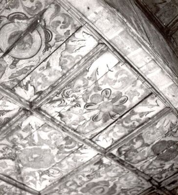 Lijevi Štefanki - Crkva sv. Jurja, unutrašnjost, detalj stropa