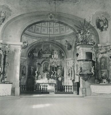 Donja Bedekovčina (Bedekovčina) - Župna crkva sv. Barbare, unutrašnjost, svetište