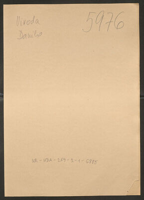 Vivoda, Danilo, 10.9.1907. Policijski karton