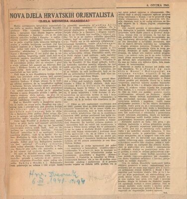 Nova djela hrvatskih orjentalista