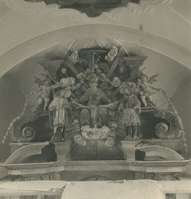 Zajezda (Budinščina) - Župna crkva Uznesenja Blažene Djevice Marije, unutrašnjost, detalj