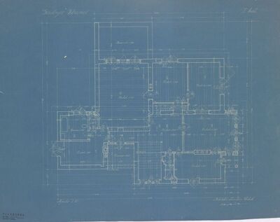 Vila Vrbanić, tlocrt/prvi kat