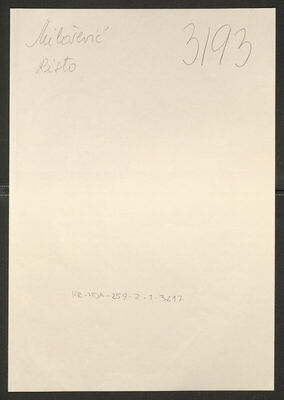 Milošević, Risto, 1889. Policijski karton