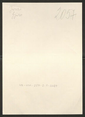 Juras, Đuro, 13.4.1905. Policijski karton