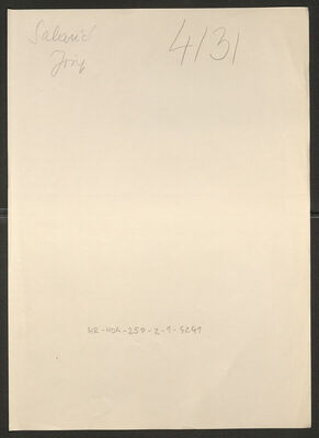 Salarić, Josip, 5.3.1917. Policijski karton