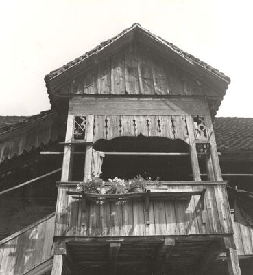 Mraclin - Tradicijska kuća, detalj trijema