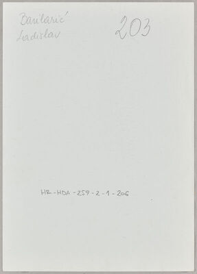 Barilarić, Ladislav, 1918. Policijski karton