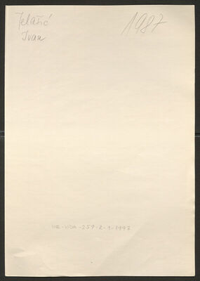 Jelašić, Ivan, 22.6.1917. Policijski karton