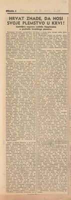 Hrvat znade, da nosi svoje plemstvo u krvi!