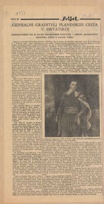 Genijalni graditelj planinskih cesta u Hrvatskoj