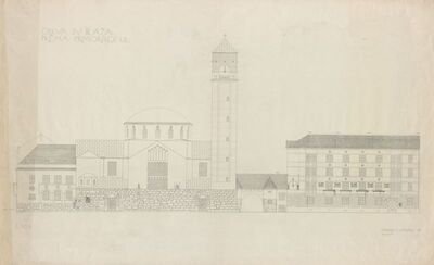 Crkva sv. Blaža, pročelje/1. postnatječajna varijanta