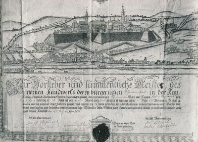 Karlovac - Grafički prikaz Karlovca iz 1816. godine