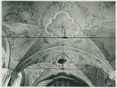 Visoko - Crkva sv. Trojstva, unutrašnjost, svod lađe