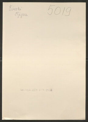 Široki, Stjepan, 8.12.1897. Policijski karton