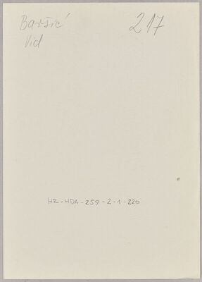 Baršić, Vid, 1877. Policijski karton