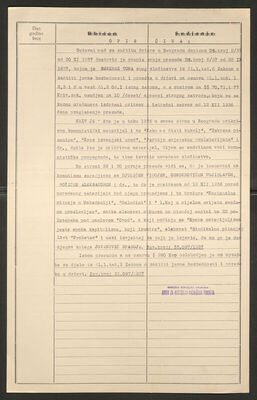 Sekerez, Toma, 7.4.1913. Policijski karton