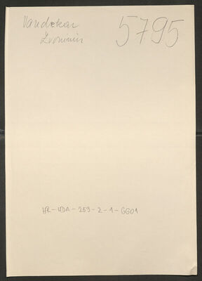 Vandekar, Zvonimir, 23.10.1909. Policijski karton