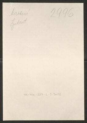 Marković, Ljudevit, 15.8.1901. Policijski karton