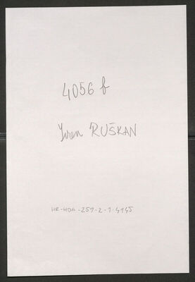 Ruškan, Ivan, 4.5.1896. Policijski karton