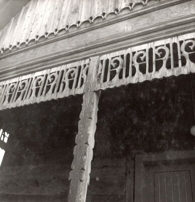 Lukinić Brdo - Kapela sv. Ivana Krstitelja, detalj trijema