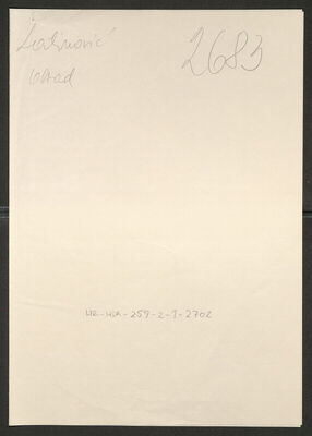 Latinović, Obrad, 1912. Policijski karton