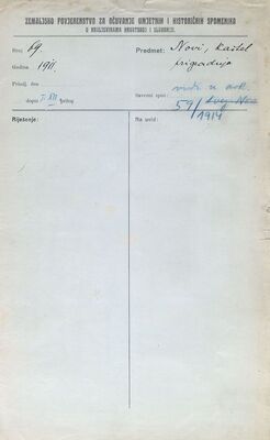 Novi Vinodolski - Frankopanski kaštel s kulom Kvadrac, prigradnja