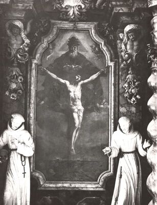 Samobor - Franjevačka crkva Uznesenja Blažene djevice marije, detalj pomoćnog oltara