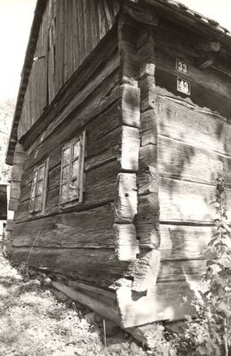 Kloštar Ivanić - Tradicijska drvena kuća, sjeverno pročelje