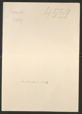 Srzentić, Vasilije, 10.5.1895. Policijski karton