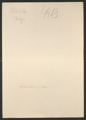 Slavički, Franjo, 28.1.1912. Policijski karton