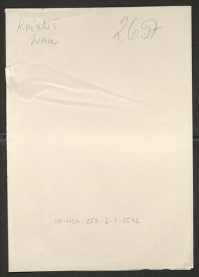 Kvintuš, Ivan, 1900. Policijski karton